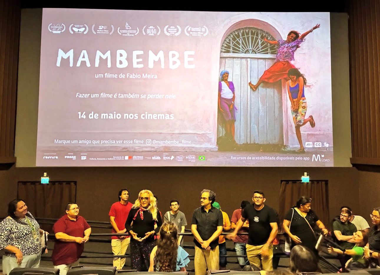 “Mambembe”: O diretor Fabio Meira e da atriz Madona Show estiveram presentes na sessão de Mossoró
