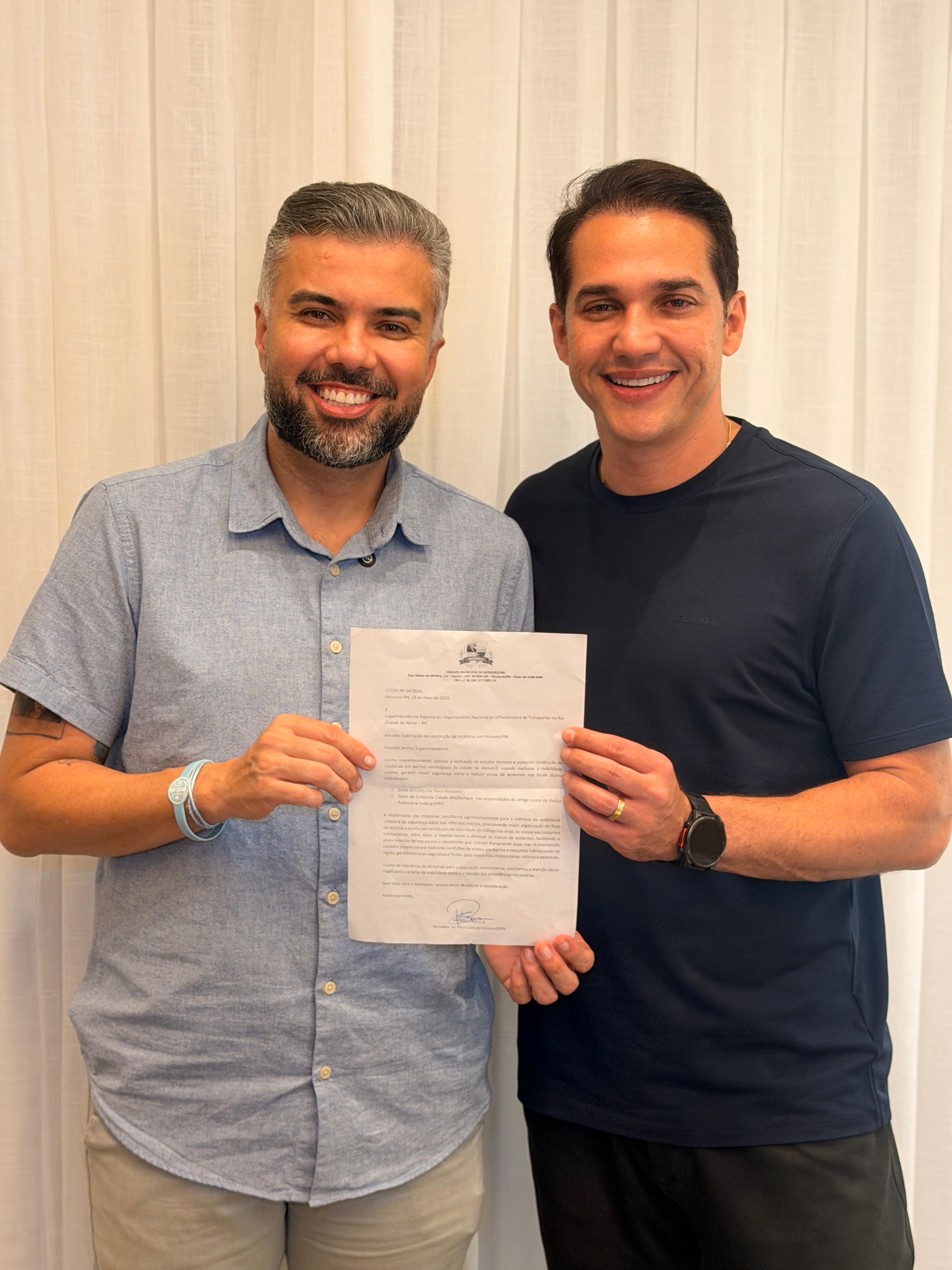 Petras apresenta ao DNIT demandas do Cidade Alta e Nova Mossoró com apoio de Kleber Rodrigues