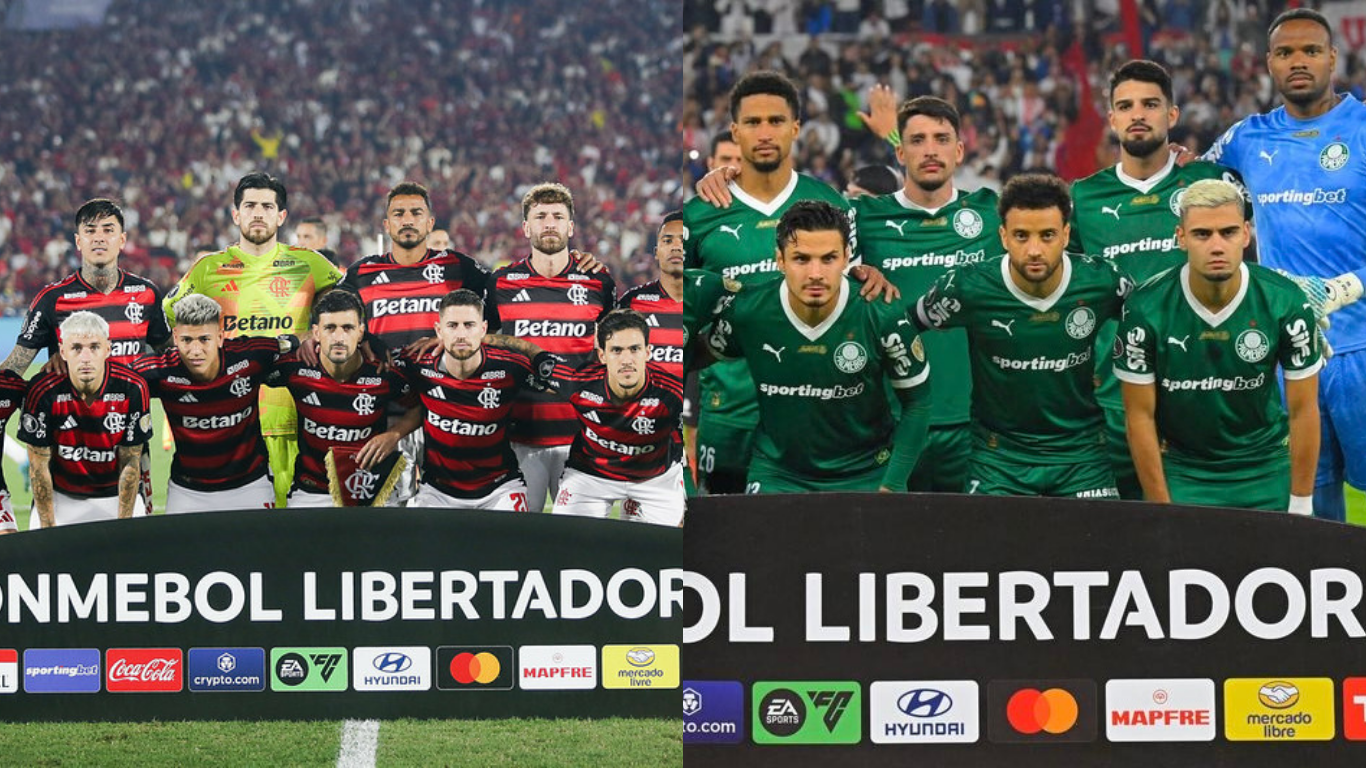 Final 100% brasileira! Palmeiras e Flamengo decidem a Libertadores