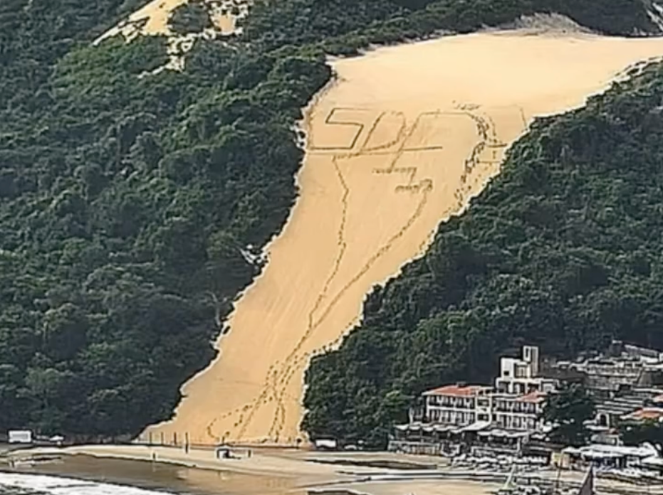 Sigla de facção criminosa é colocada no Morro do Careca em Natal