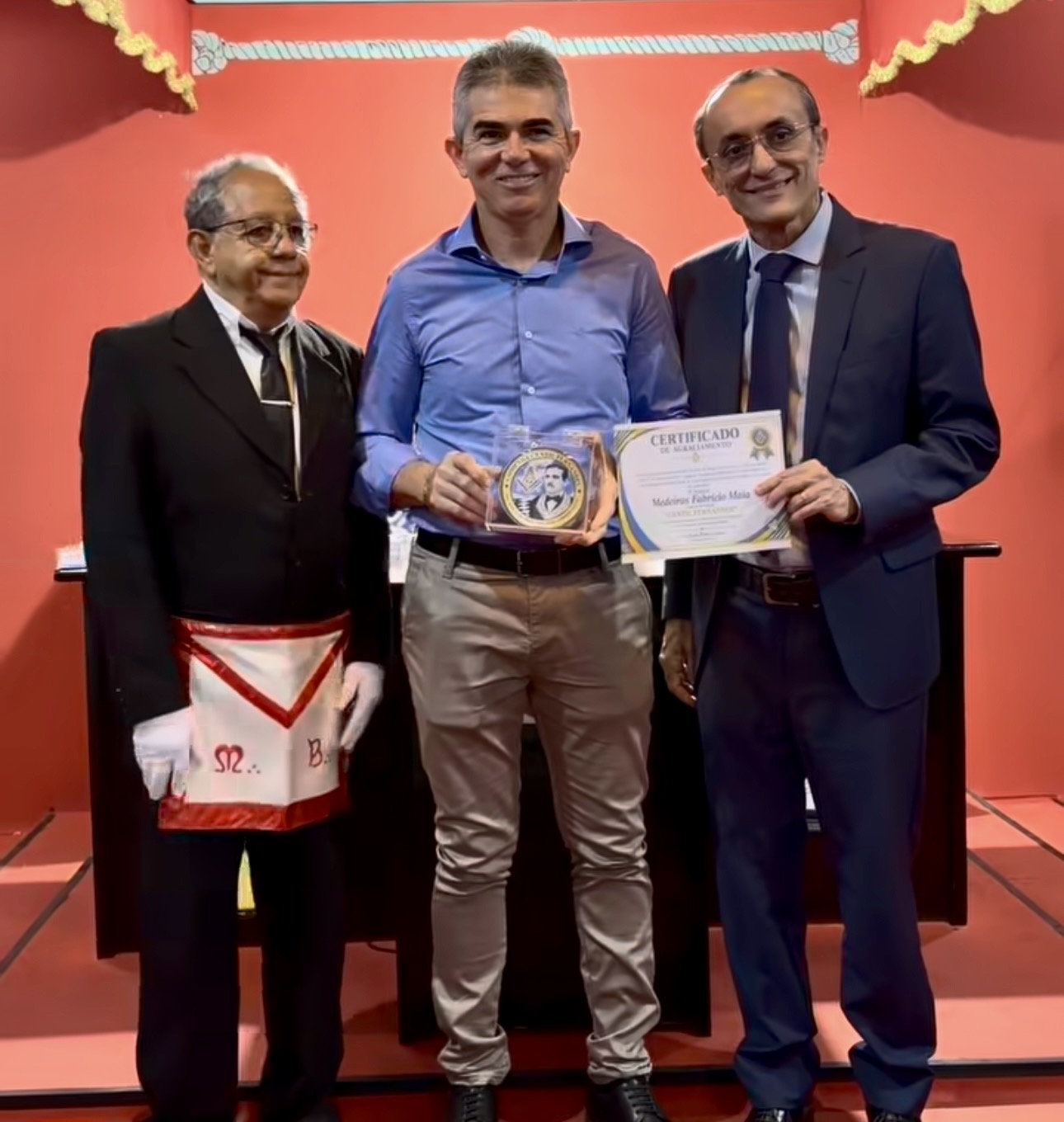 Areia Branca 99 anos: Maçonaria da início às celebrações e homenageia o empresário Medeiros Maia