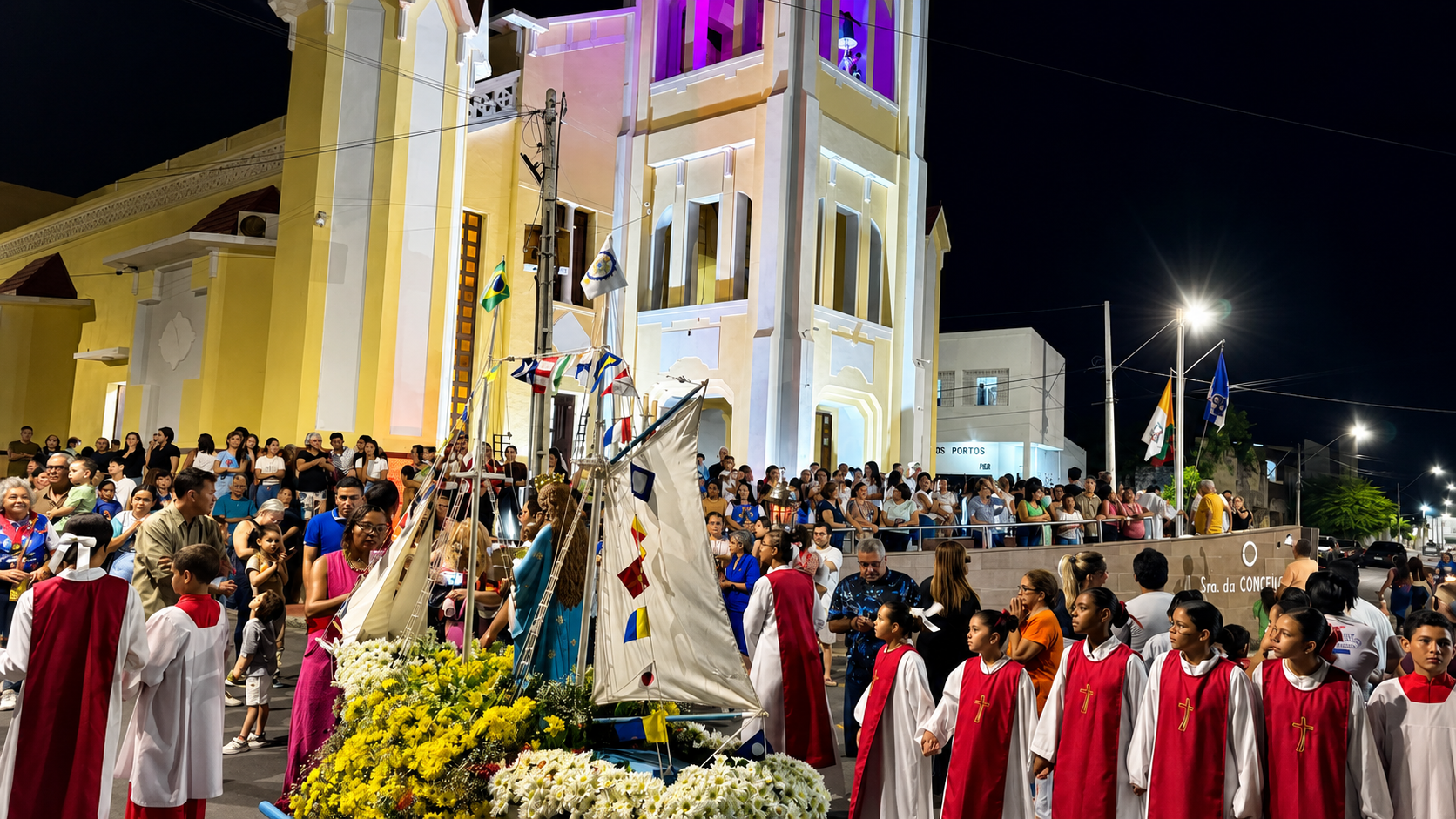 Festa de Nossa Senhora dos Navegantes reúne fiés na abertura das celebrações em Areia Branca