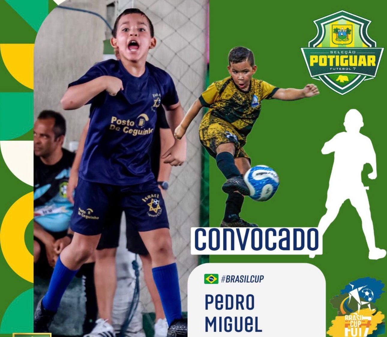 Pedro Miguel é convocado para defender a Seleção Potiguar Sub-09 na Brasil Cup