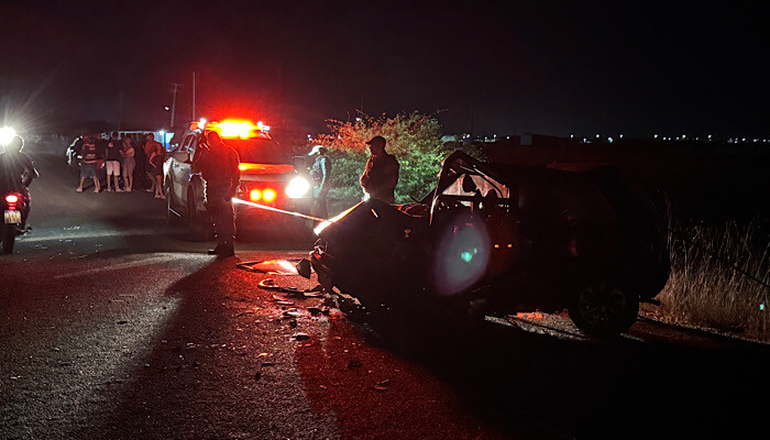 Acidente grave entre dois veículos resulta em uma morte e quatro feridos em Grossos